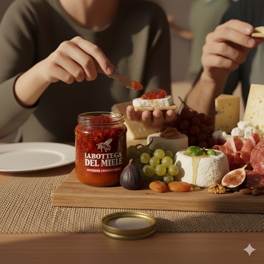La Bottega del Miele - Miele Artigianale di Qualità Superiore | Vendita Miele Online CruscoMiel spalmato su pane con formaggio